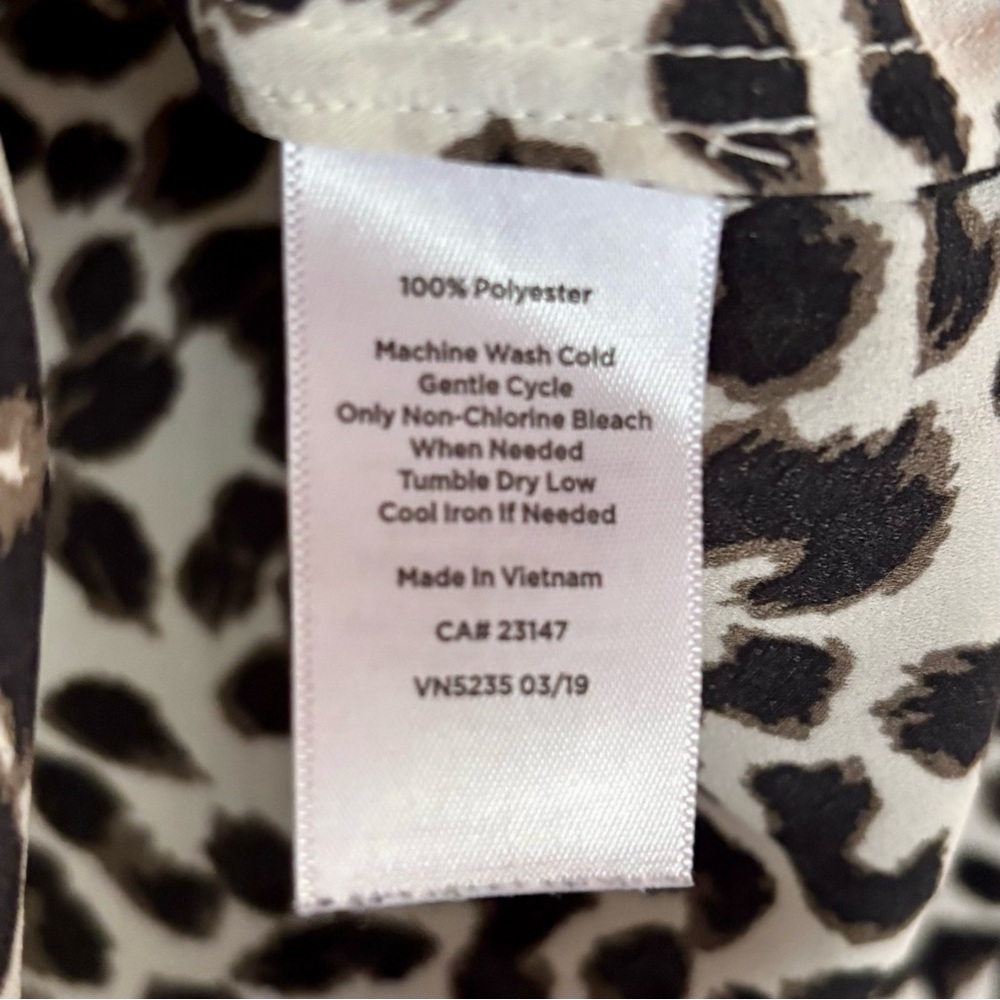Talbots Monochrome Leopard Print Button Down Shirt - image 7